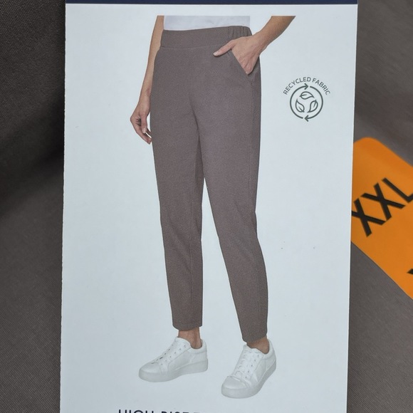 Modern Ambition Pants - Modern Ambition Women's XXL High-Rise Travel Pant Brown H0789